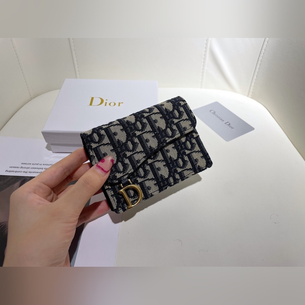 Dior Saddle Bloom Card Holder